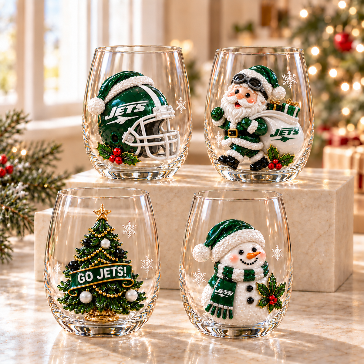 Premium NYJ Wine Glass Cup TMH