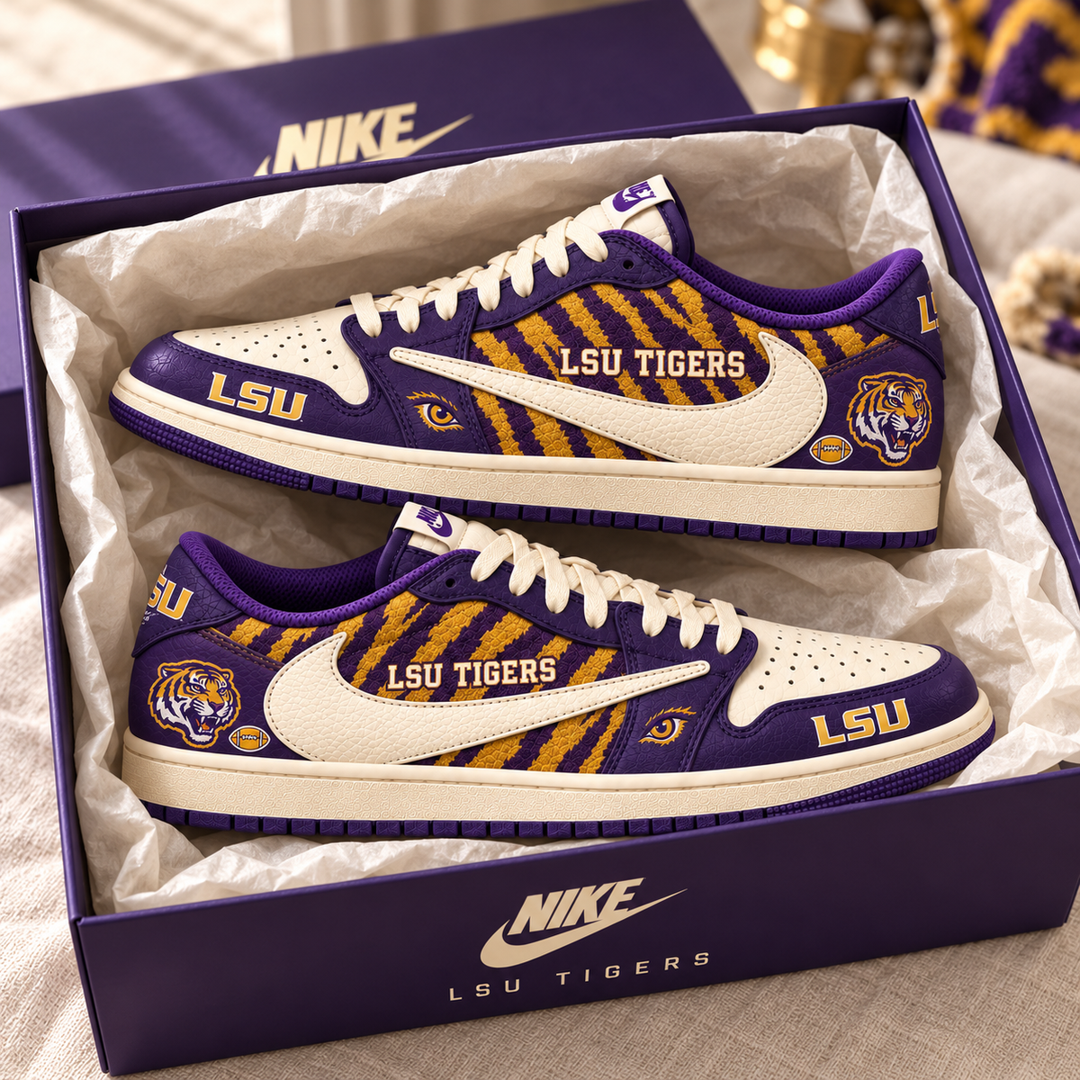 LSU Premium Retro Low-Top Sneaker NPL