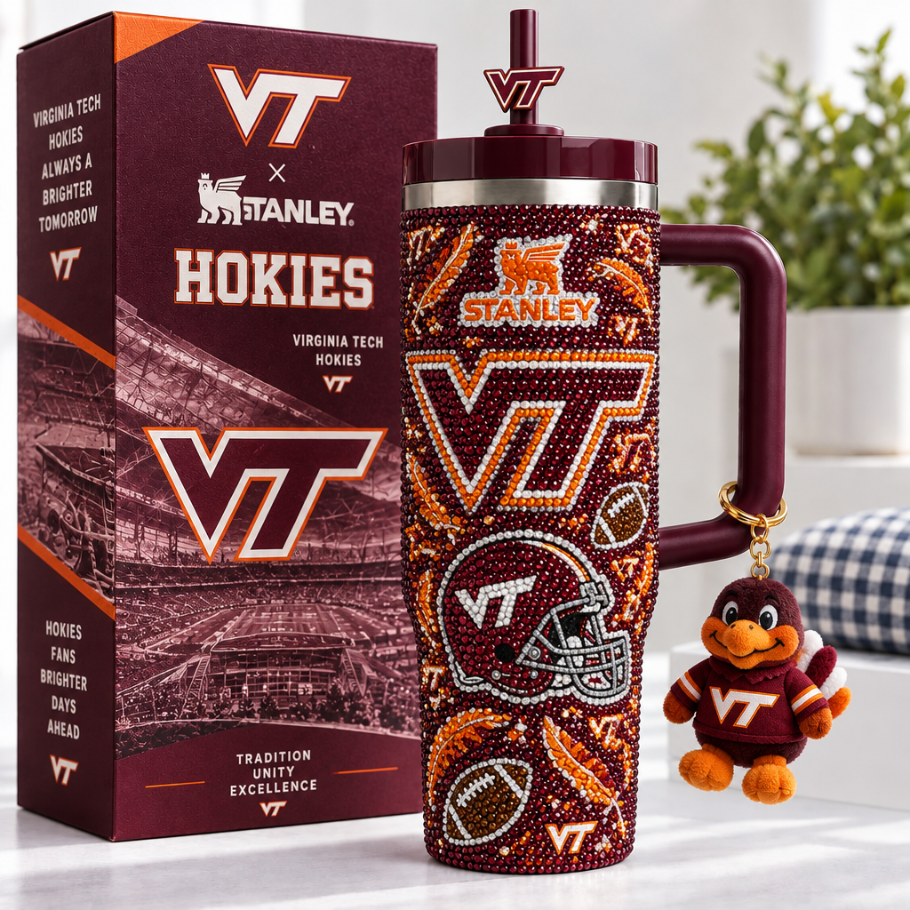 Virginia Tech Hokies 40oz Tumbler With Handle TTNL