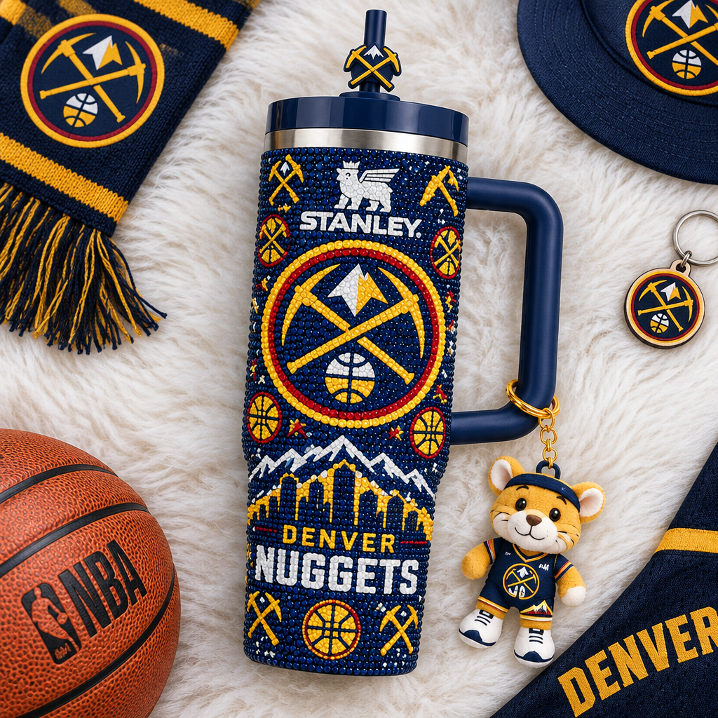 Denver Nuggets 40oz Tumbler With Handle TTNL