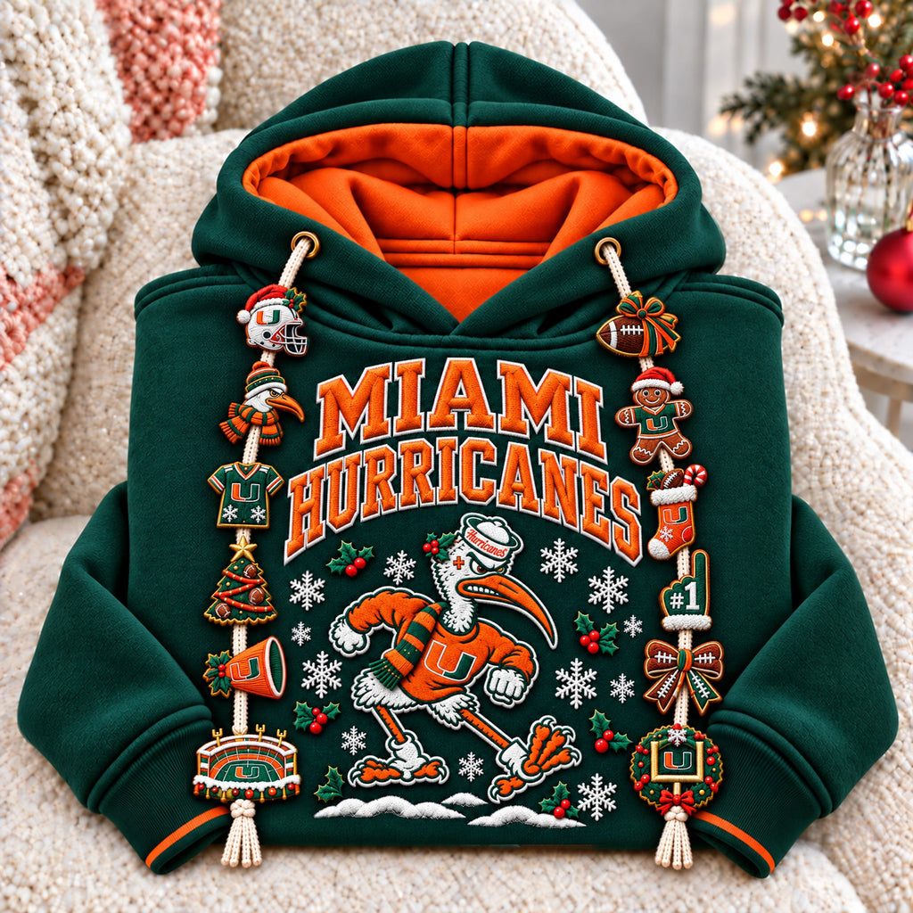 Premium MHC Christmas Embroidered Charm Hoodie PVNA