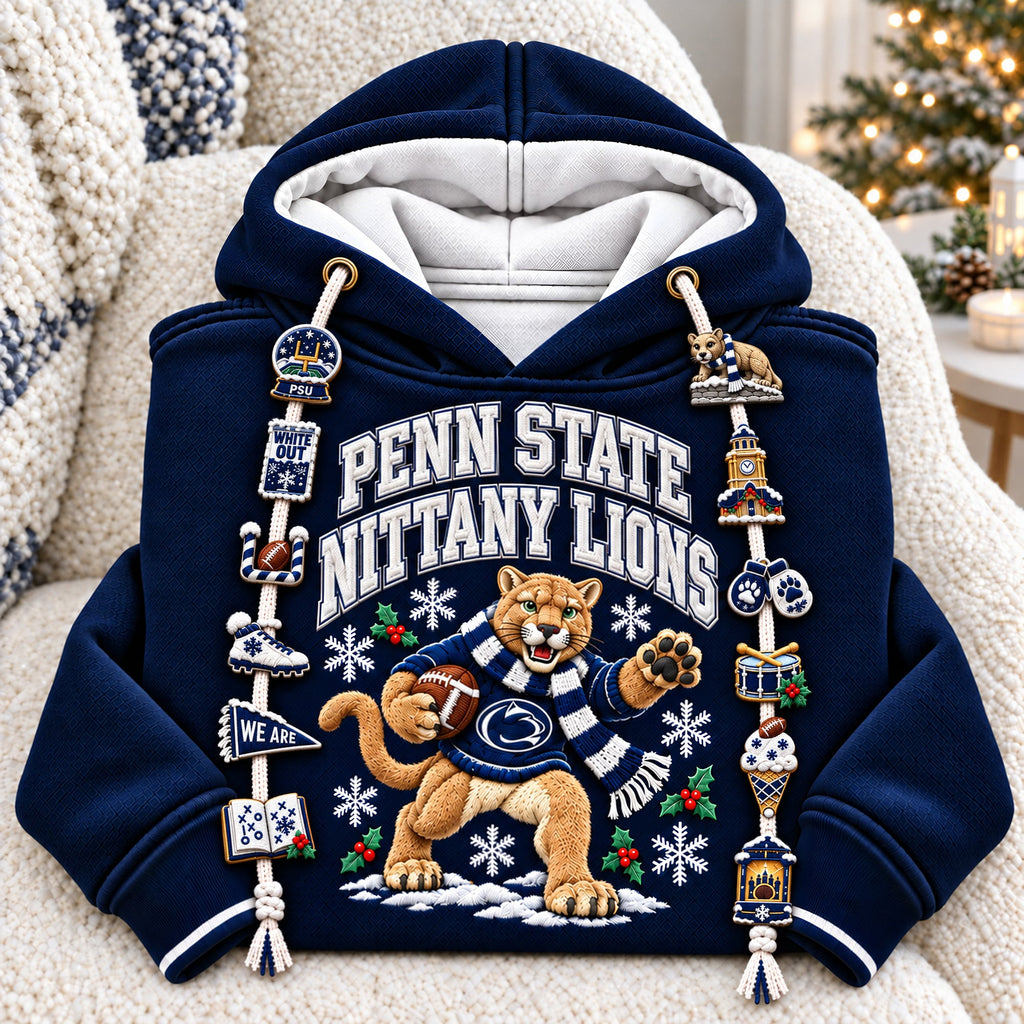 Premium PSNL Christmas Embroidered Charm Hoodie PVNA