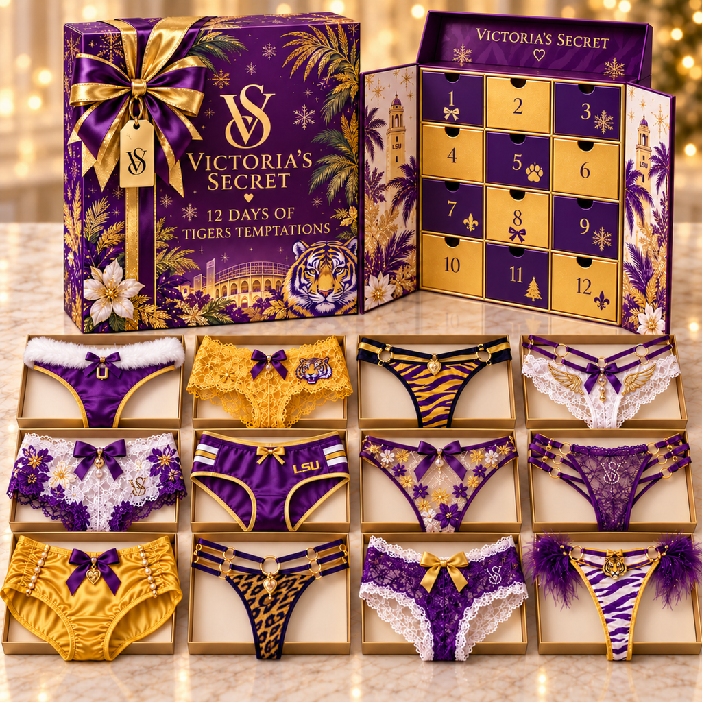 LSU 12 Days of Holiday Panties Advent Calendar BMD