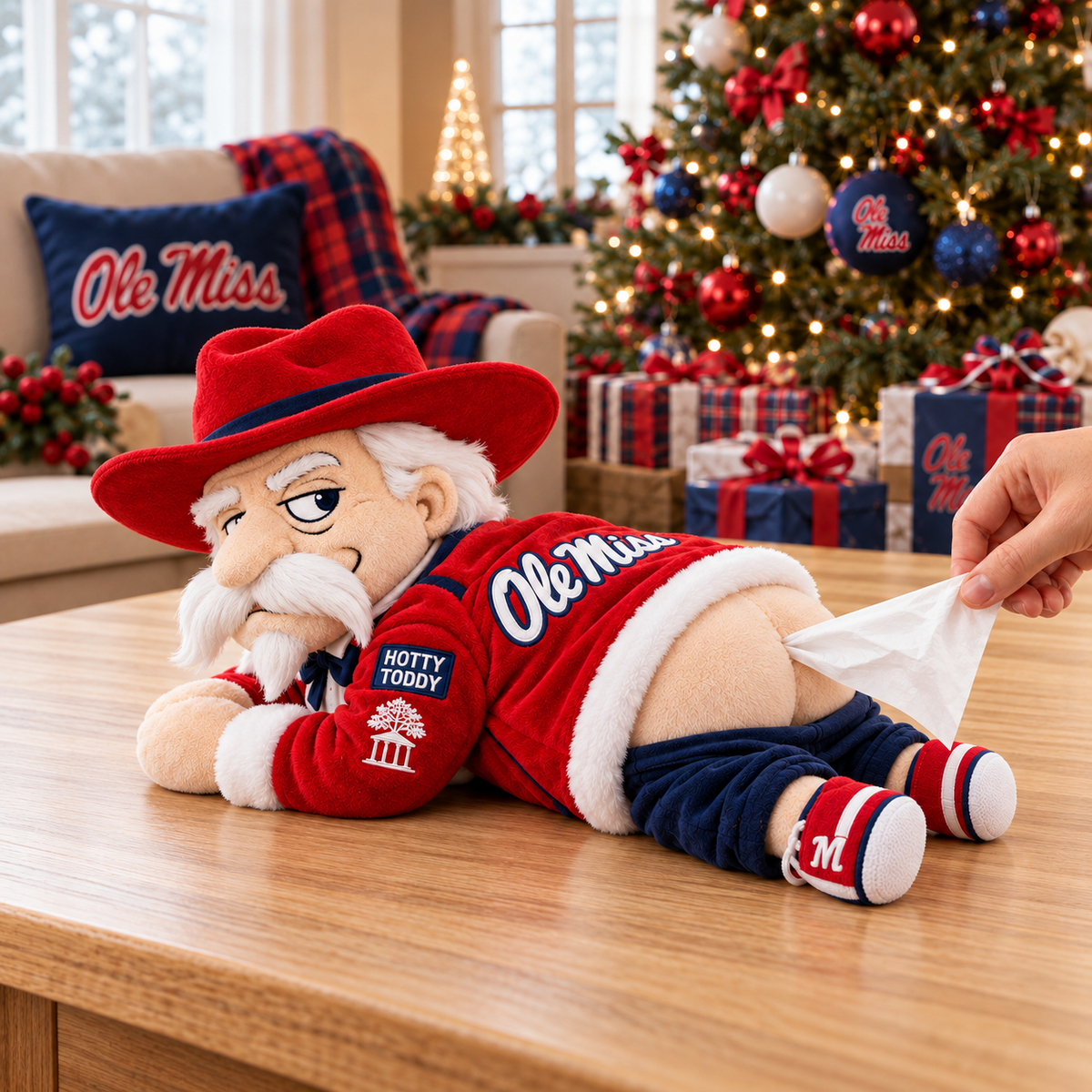 Premium OMR Cheeky Plush Tissue Holder HQH