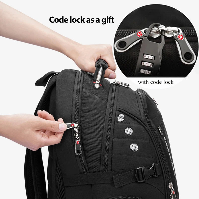 2026 Waterproof 17/20 Inch Laptop Backpack Men Airplane Travel Everyday Backpacks Women Oxford Rucksack Male School Bag Mochila