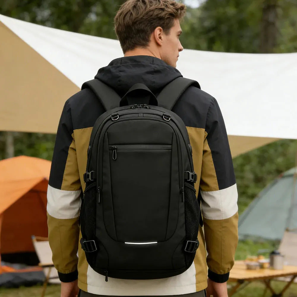 Unisex Travel Backpack for Man and Women Waterproof Business Trip Laptop Backpacks Multifunction Combination Lock School Bag