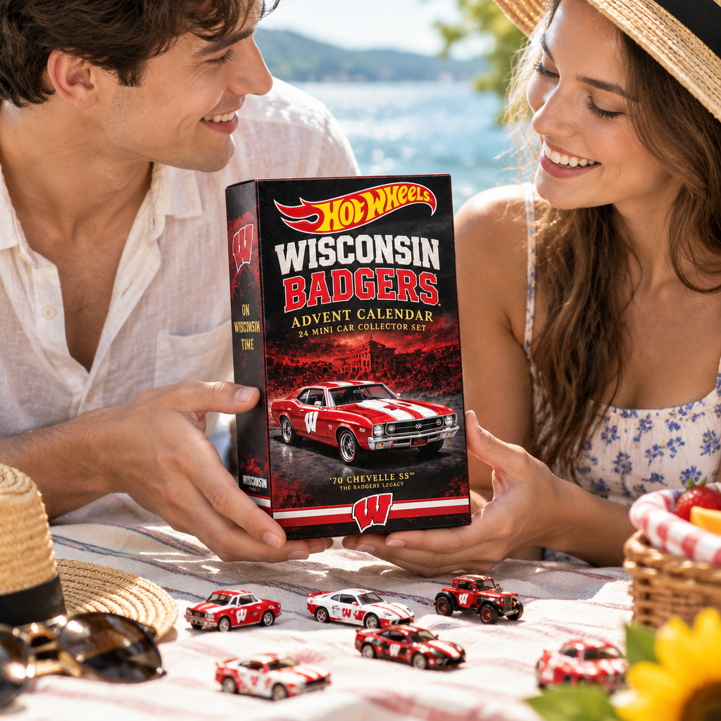 Wisconsin Badgers Premium Mini Car Advent Calendar