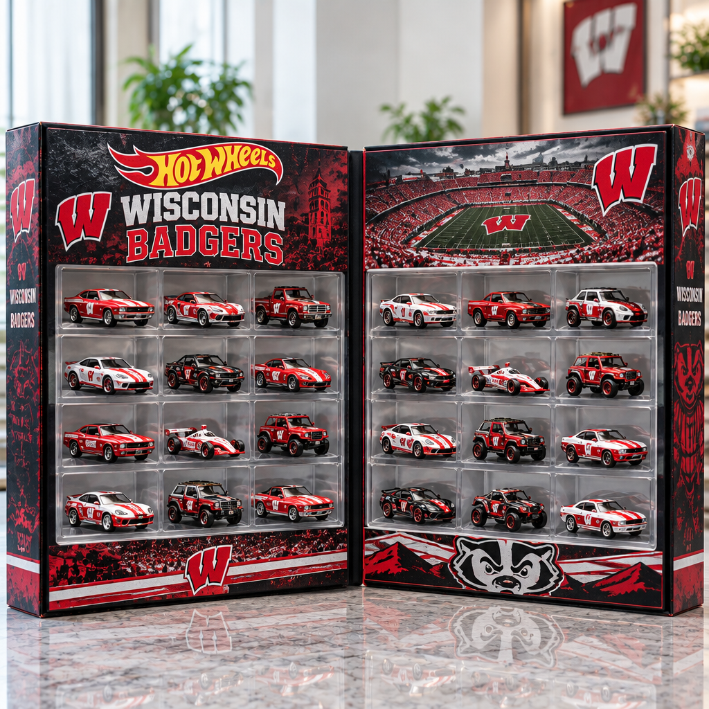 Wisconsin Badgers Premium Mini Car Advent Calendar