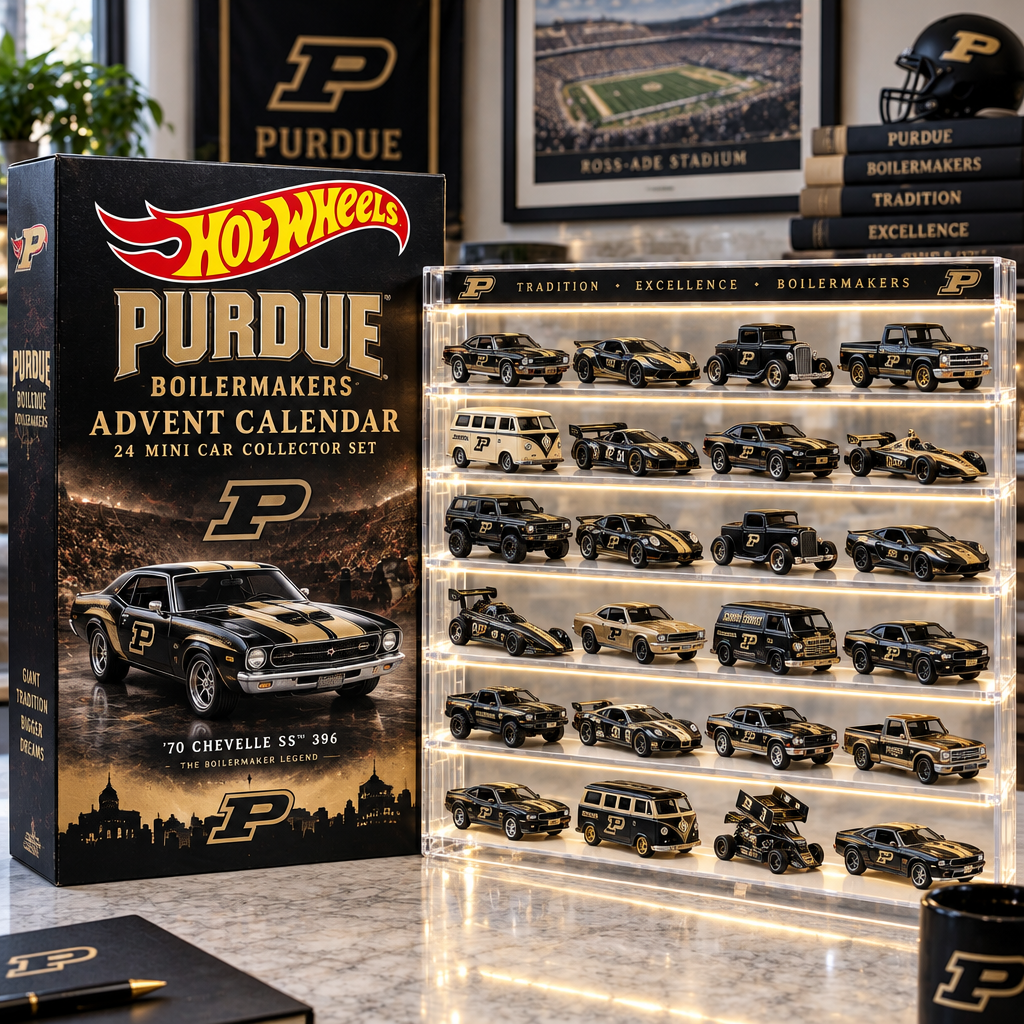 Purdue Boilermakers Premium Mini Car Advent Calendar
