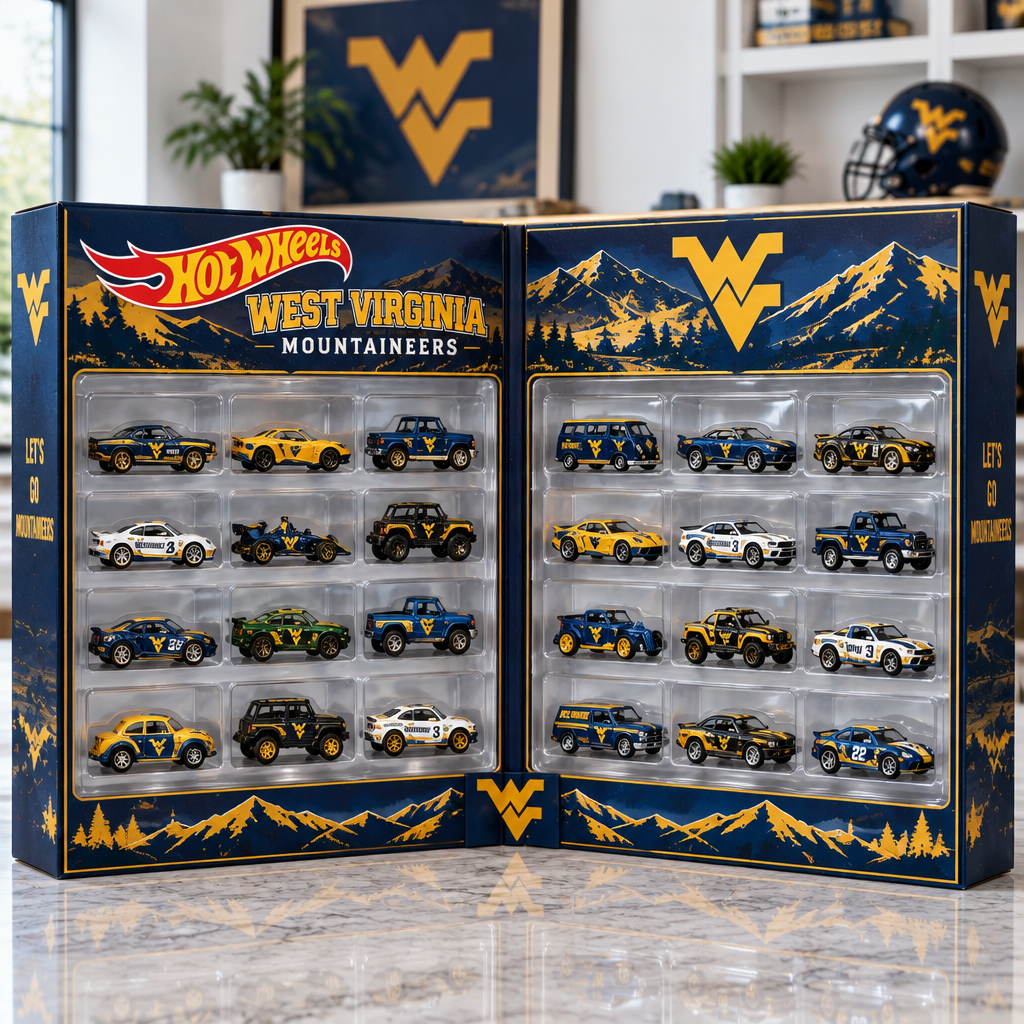 West Virginia Mountaineers Premium Mini Car Advent Calendar