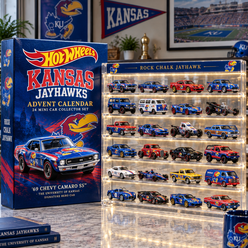 Kansas Jayhawks Premium Mini Car Advent Calendar