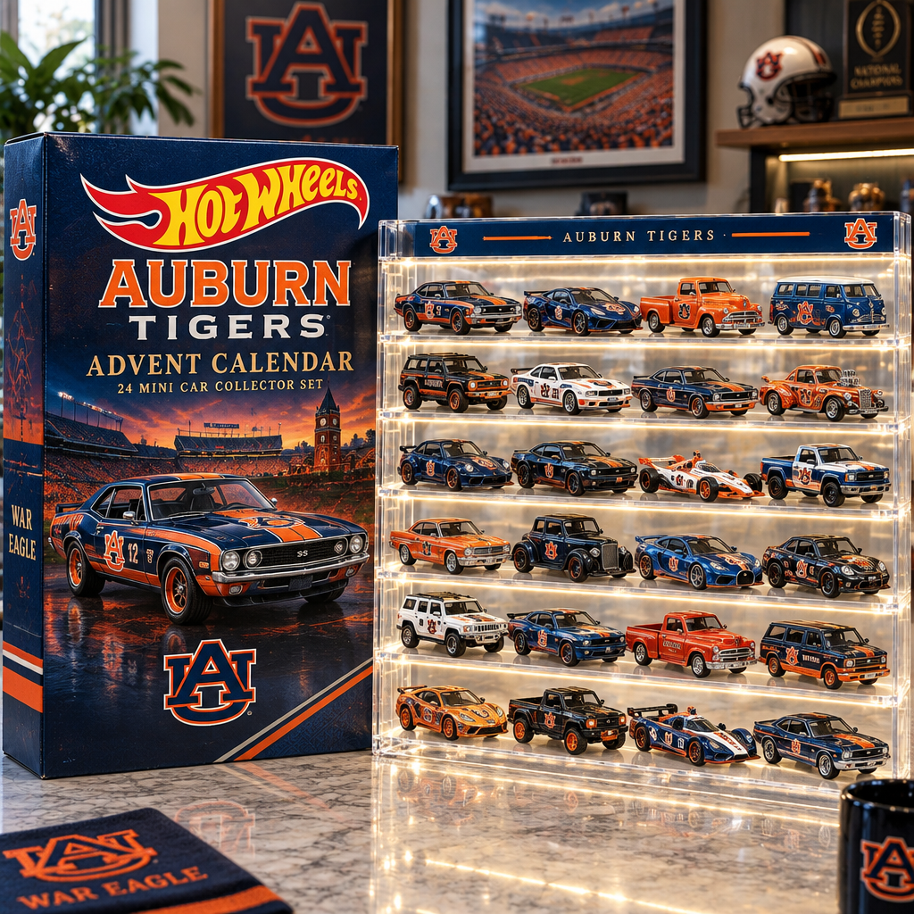 Auburn Tigers Premium Mini Car Advent Calendar