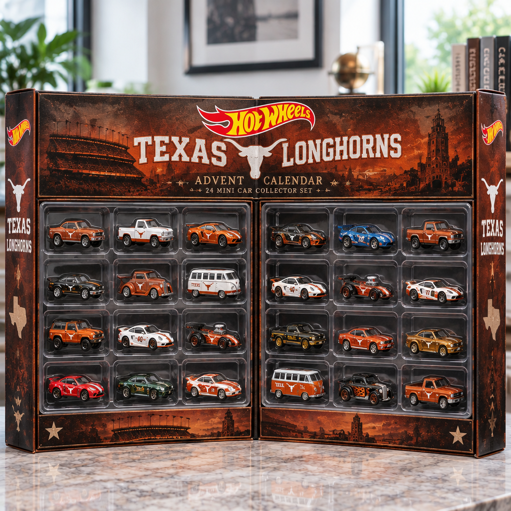 Texas Longhorns Premium Mini Car Advent Calendar