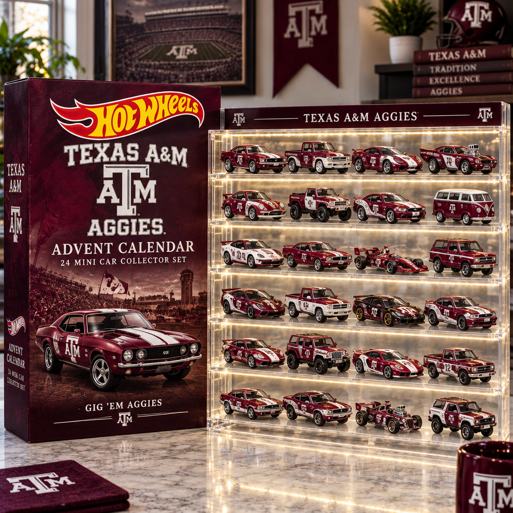 Texas A M Aggies Premium Mini Car Advent Calendar