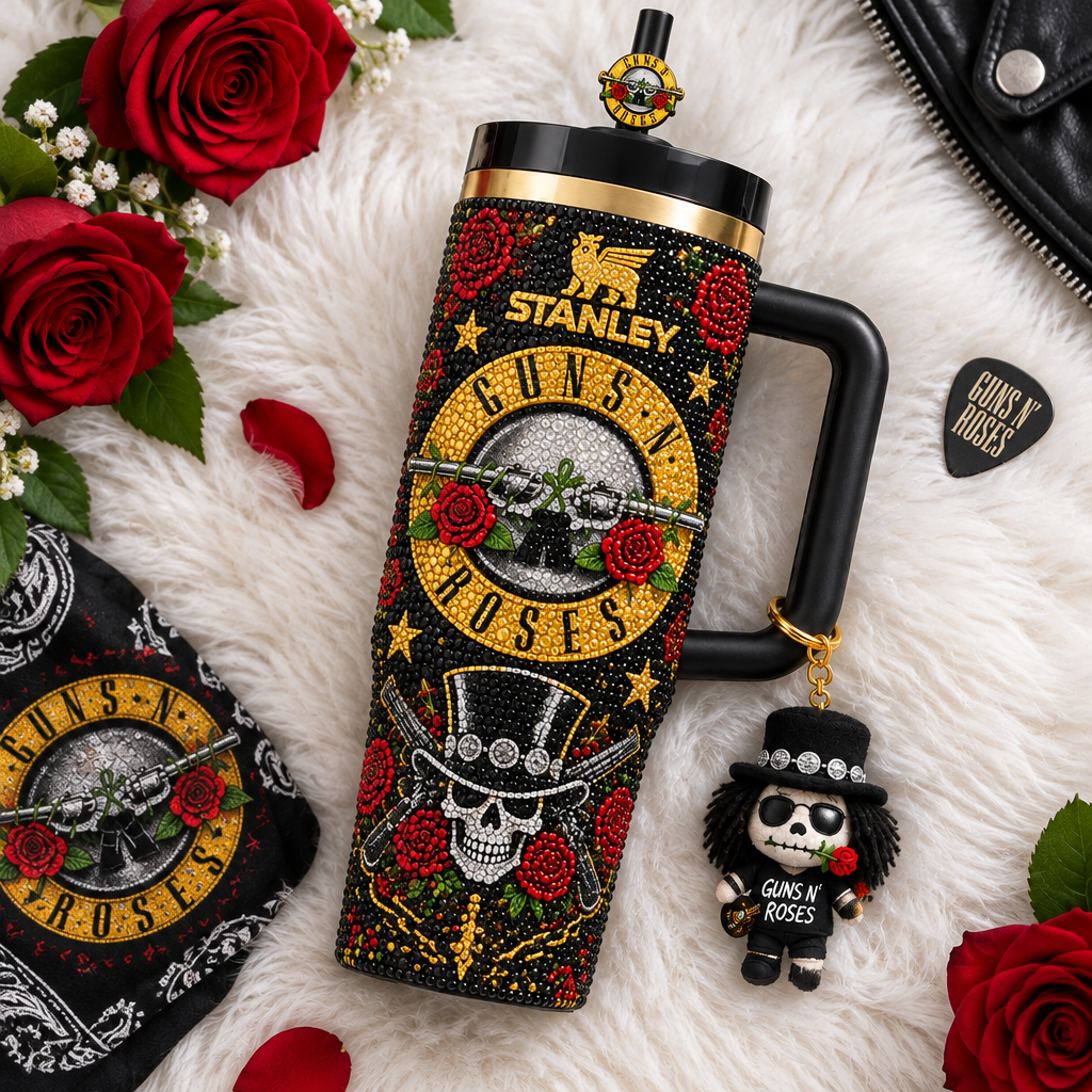 Guns N Roses 40oz Tumbler With Handle TTNL