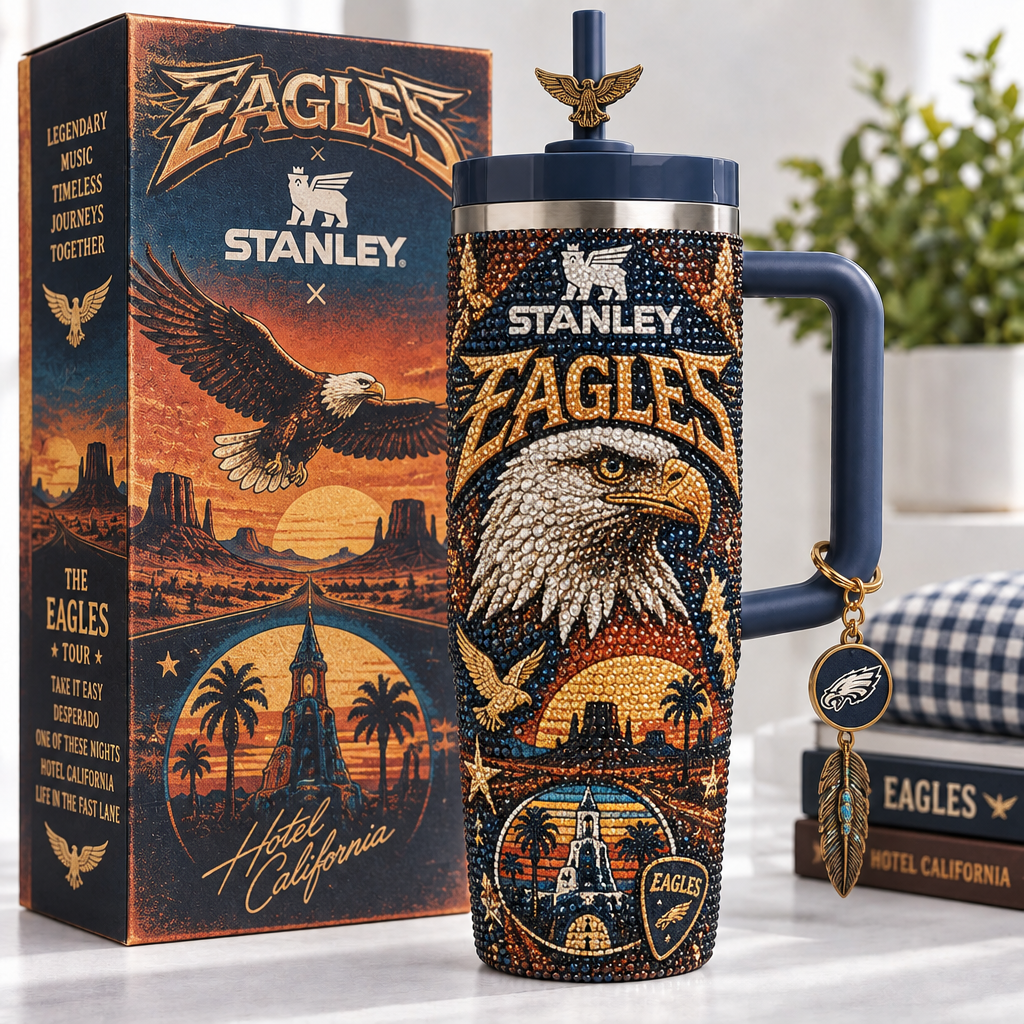 Eagles 40oz Tumbler With Handle TTNL