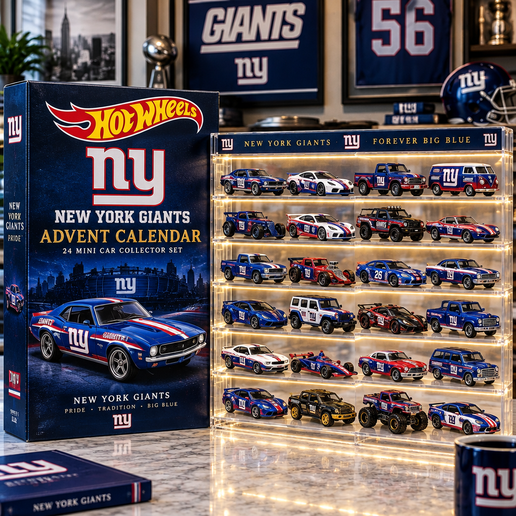 New York Giants Premium Mini Car Advent Calendar