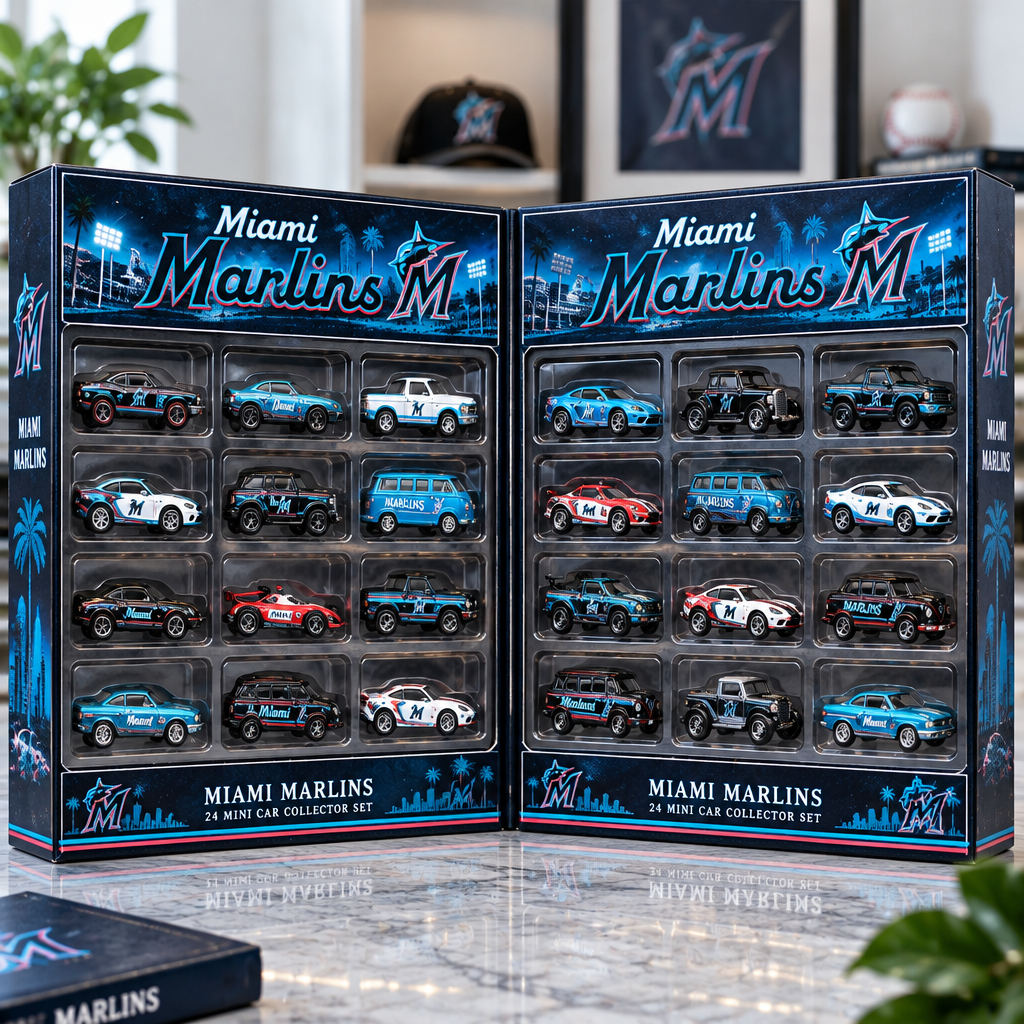 Miami Marlins Premium Mini Car Advent Calendar