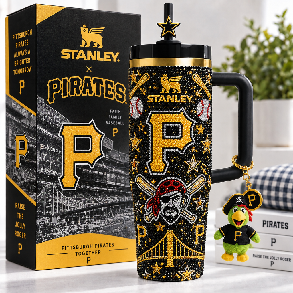 Pittsburgh Pirates 40oz Tumbler With Handle TTNL