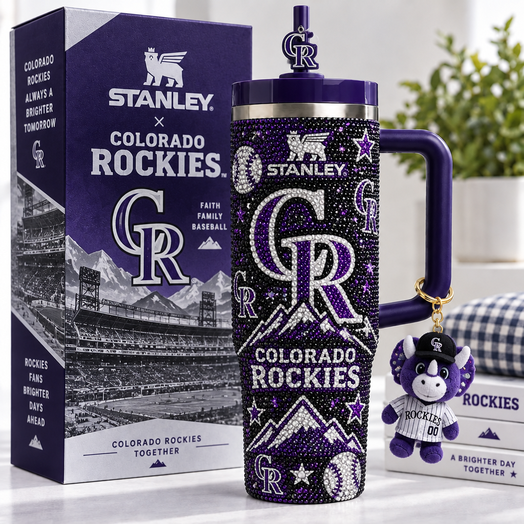 Colorado Rockies 40oz Tumbler With Handle TTNL