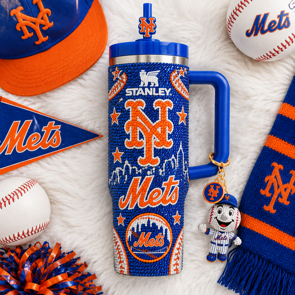 New York Mets 40oz Tumbler With Handle TTNL