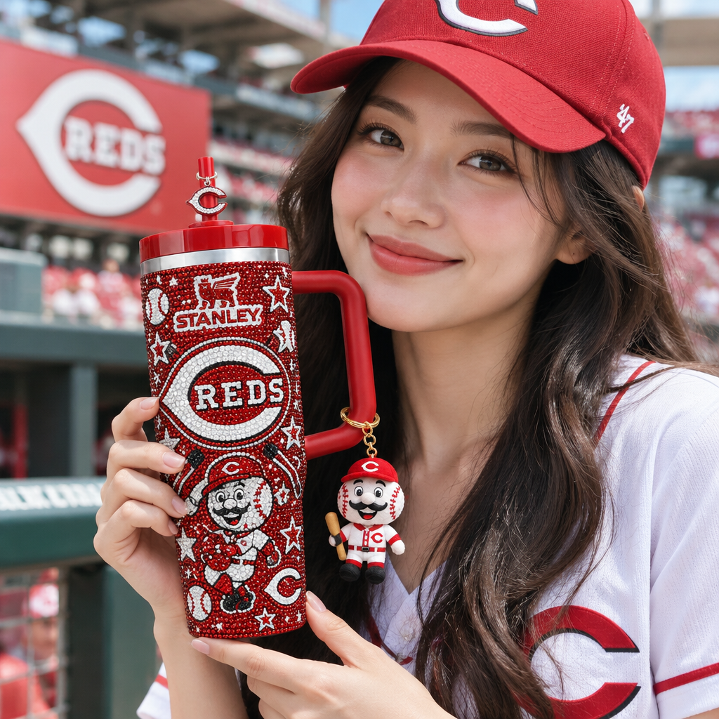 Cincinnati Reds 40oz Tumbler With Handle TTNL