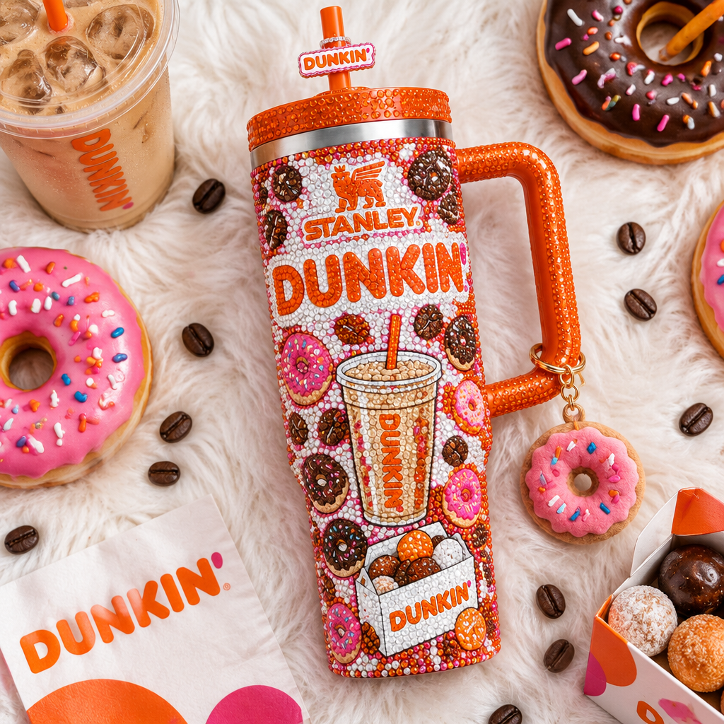 Dunkin 40oz Tumbler With Handle TTNL