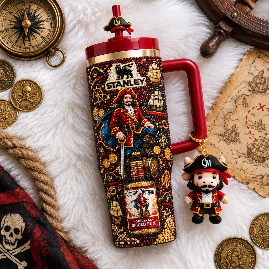 Captain Morgan 40oz Tumbler With Handle TTNL