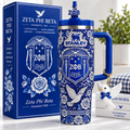 Zeta Phi Beta 40oz Tumbler With Handle TTNL
