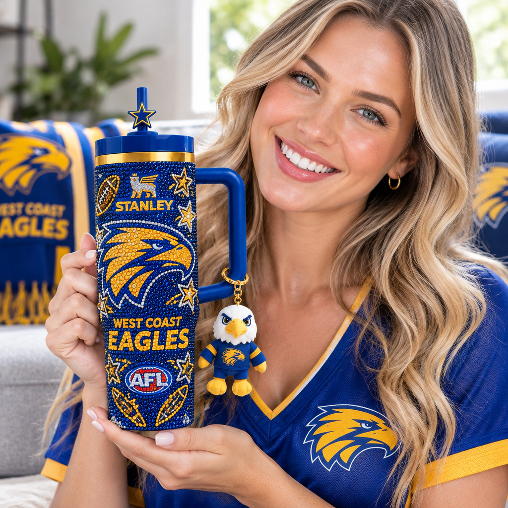 West Coast Eagles 40oz Tumbler With Handle TTNL