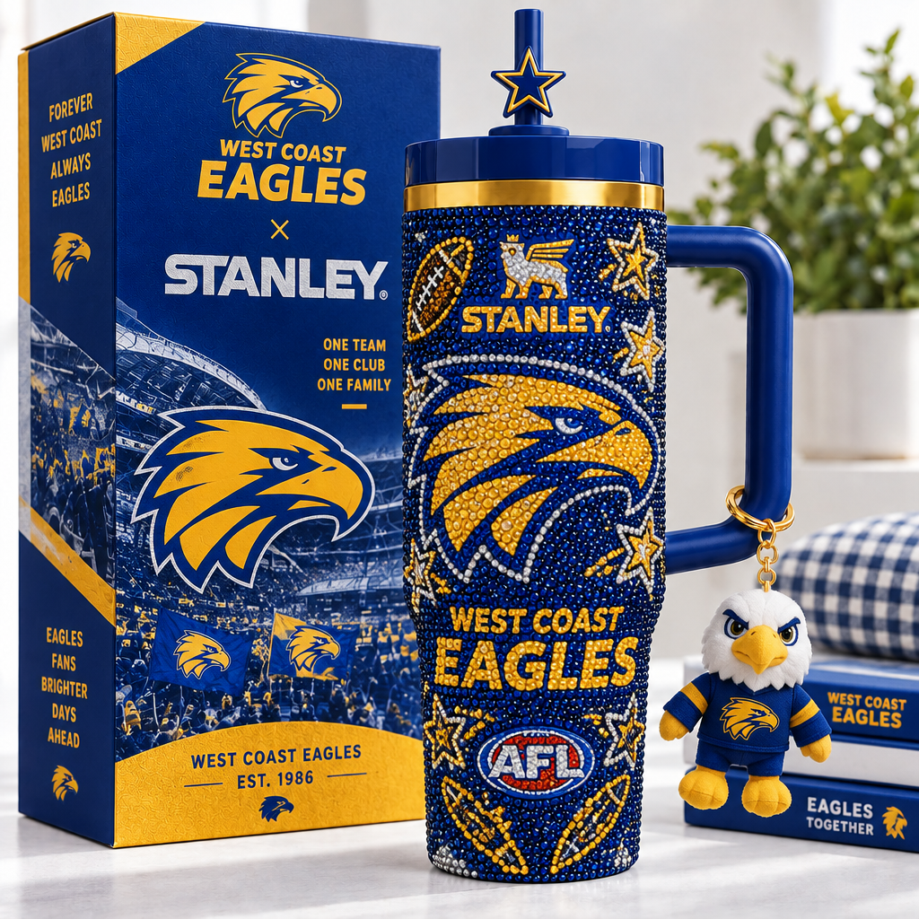 West Coast Eagles 40oz Tumbler With Handle TTNL