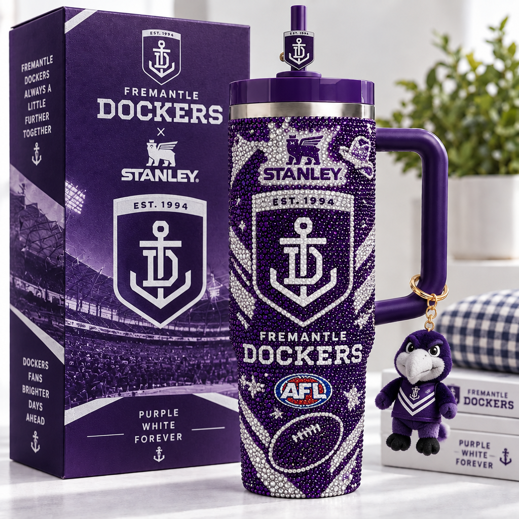 Fremantle Dockers 40oz Tumbler With Handle TTNL